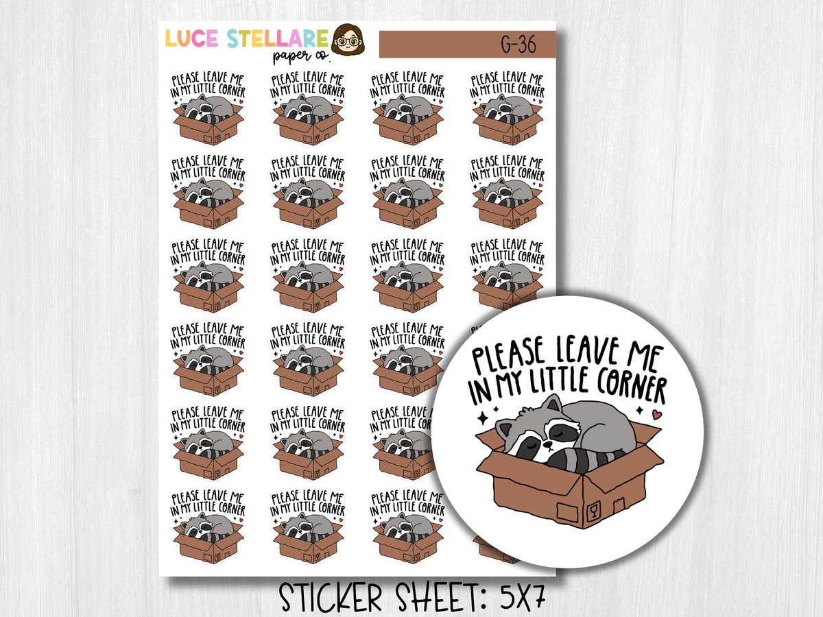 Please Leave Me Alone Deco Planner Stickers / G-36
