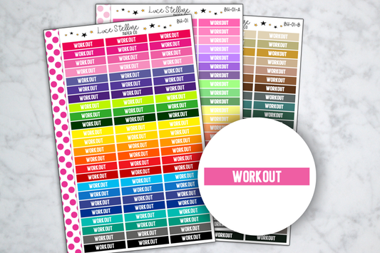 Workout Header Stickers
