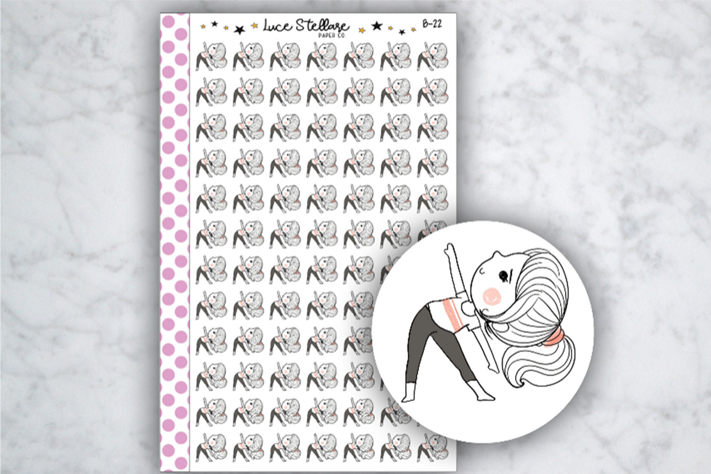 Yoga Planner Stickers / B-22