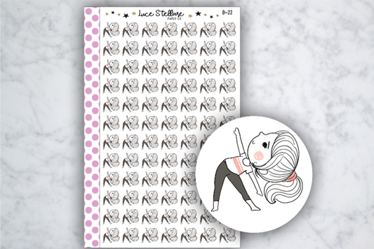 Yoga Planner Stickers / B-22