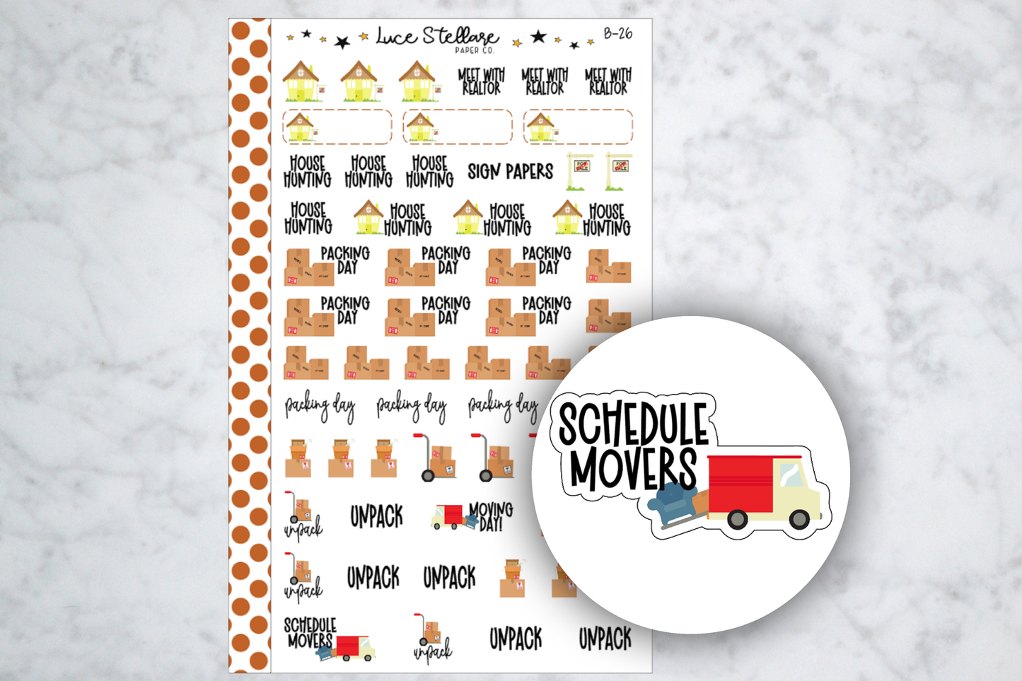 Moving Day Stickers / B-27
