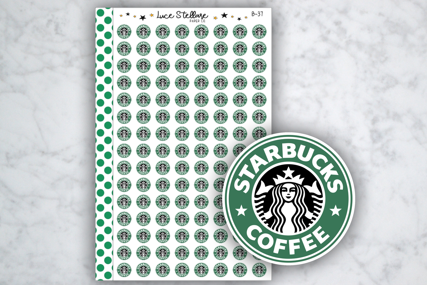 Coffee Icon Stickers / B-37