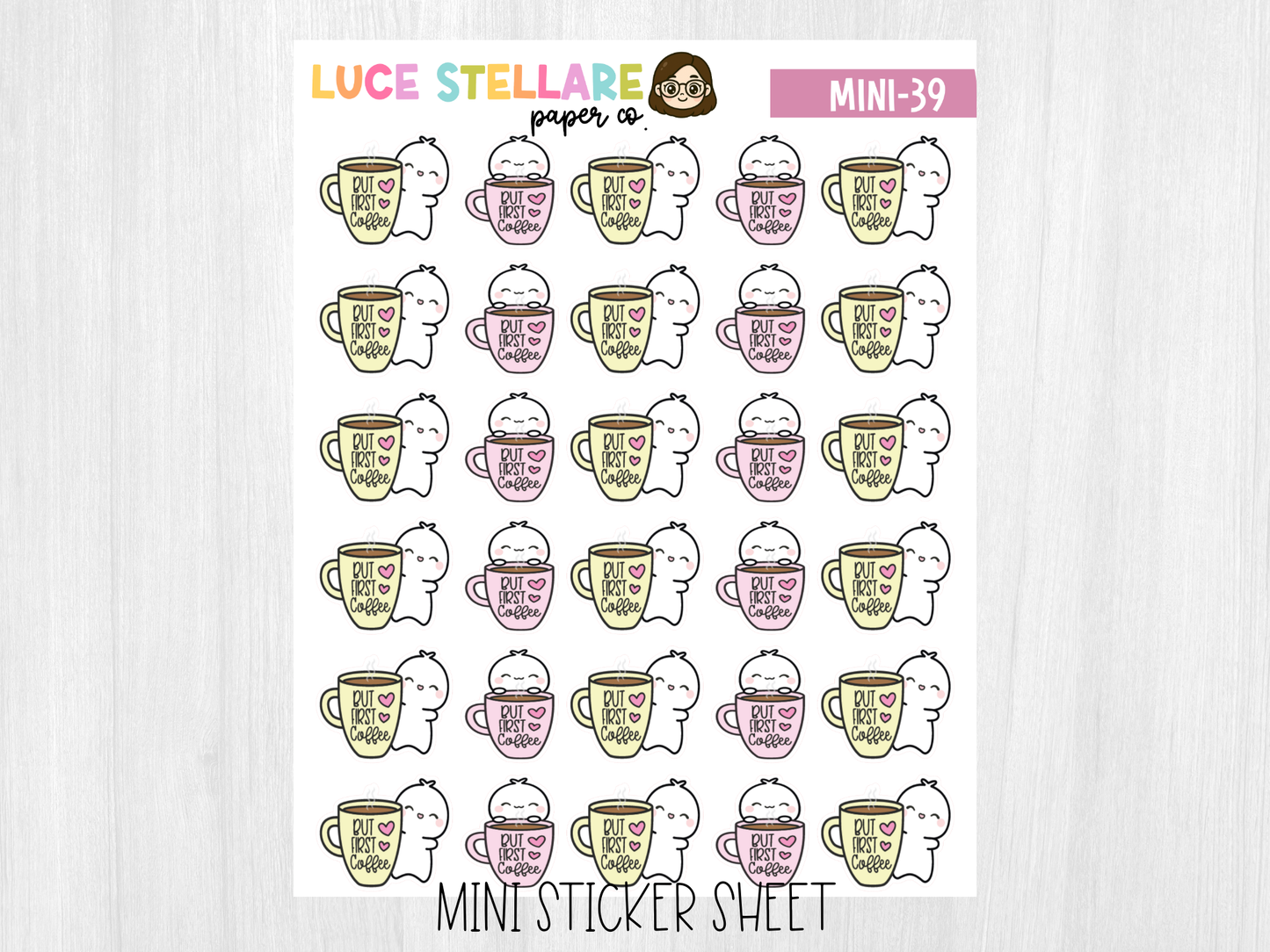 Coffee Sticker Sheet / M-39