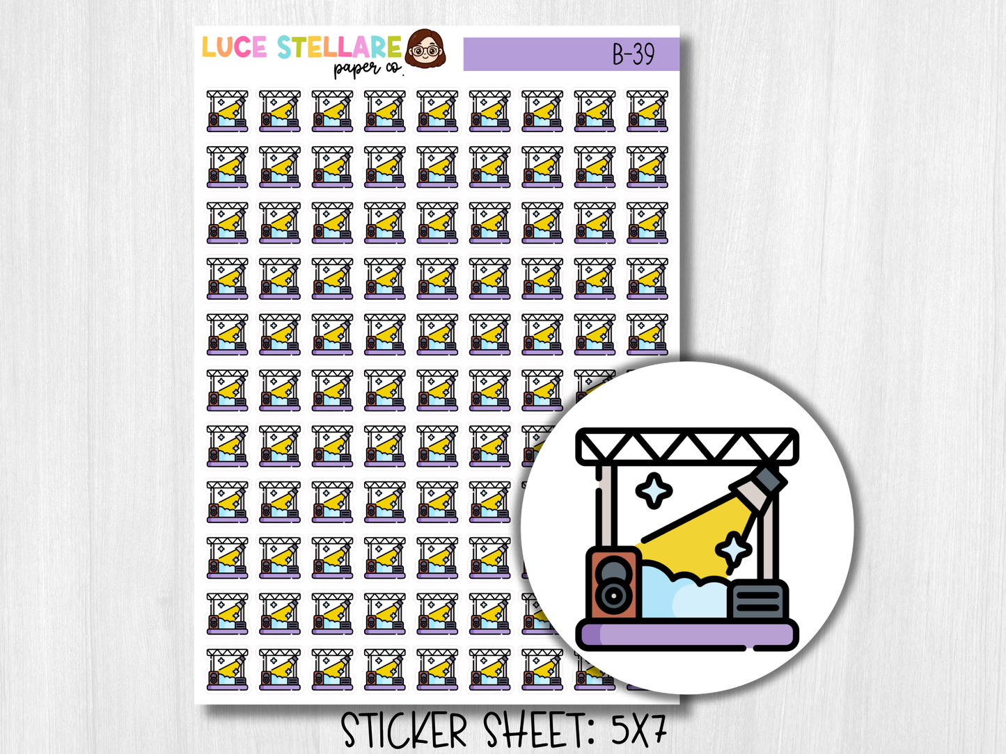 Concert Icon Stickers / B-39