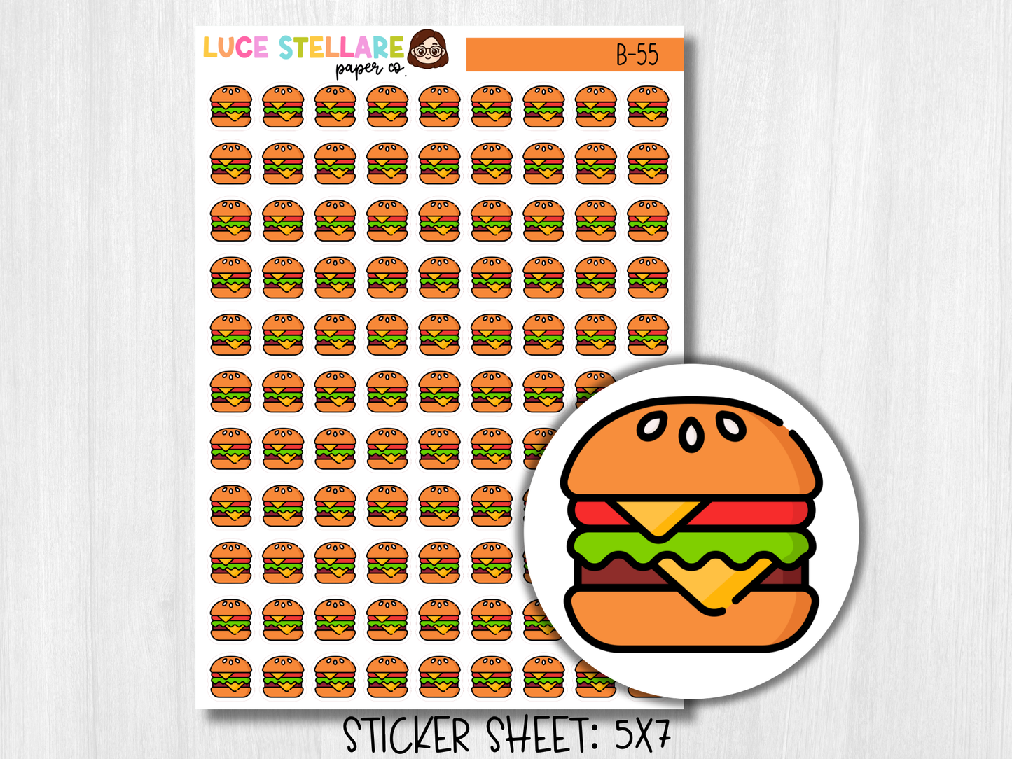 Hamburger Icon Stickers / B-55