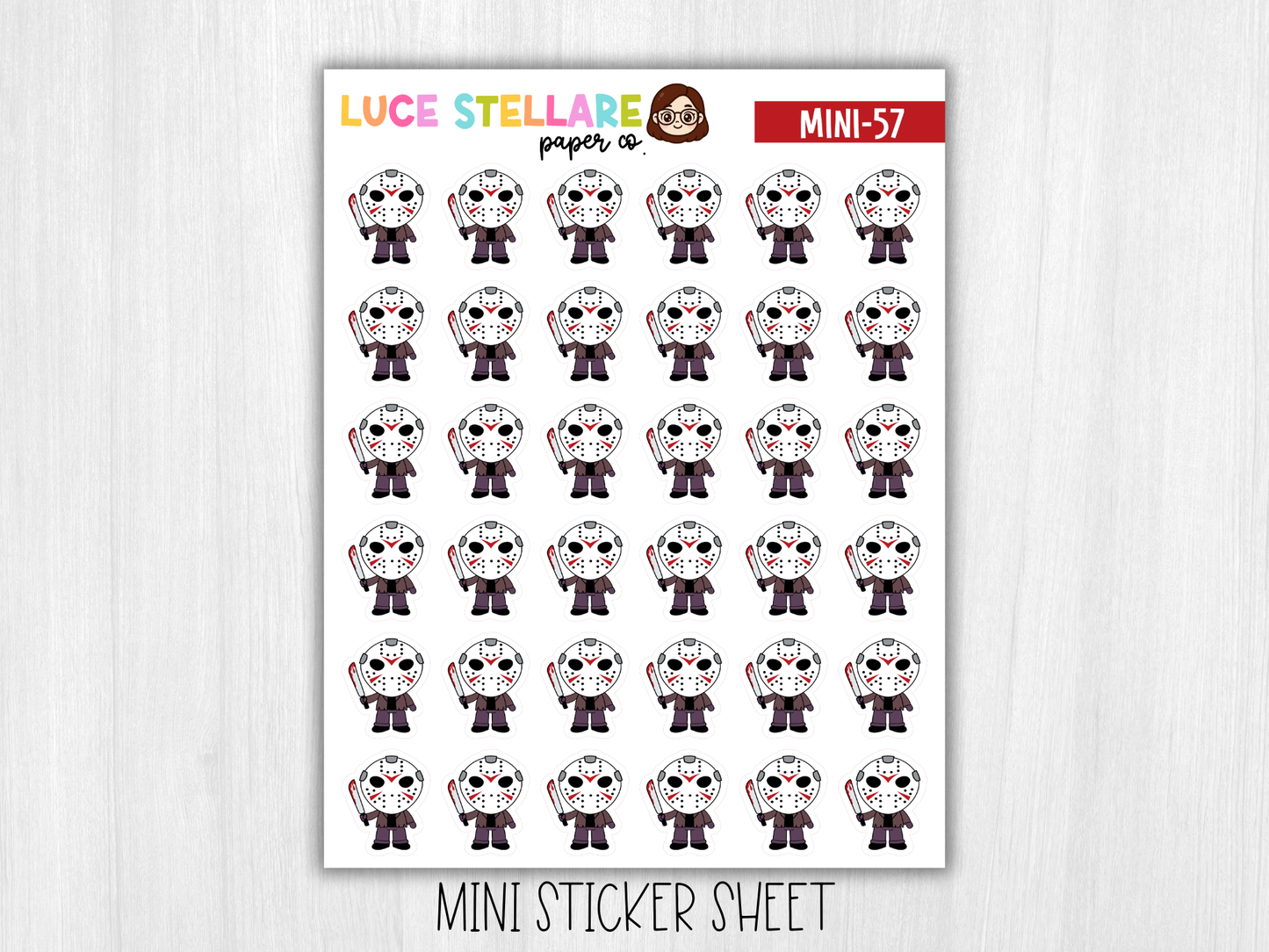 Jason Sticker Sheet / M-57