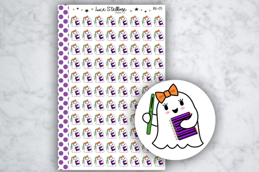Halloween Ghost Planner Stickers / BE-05