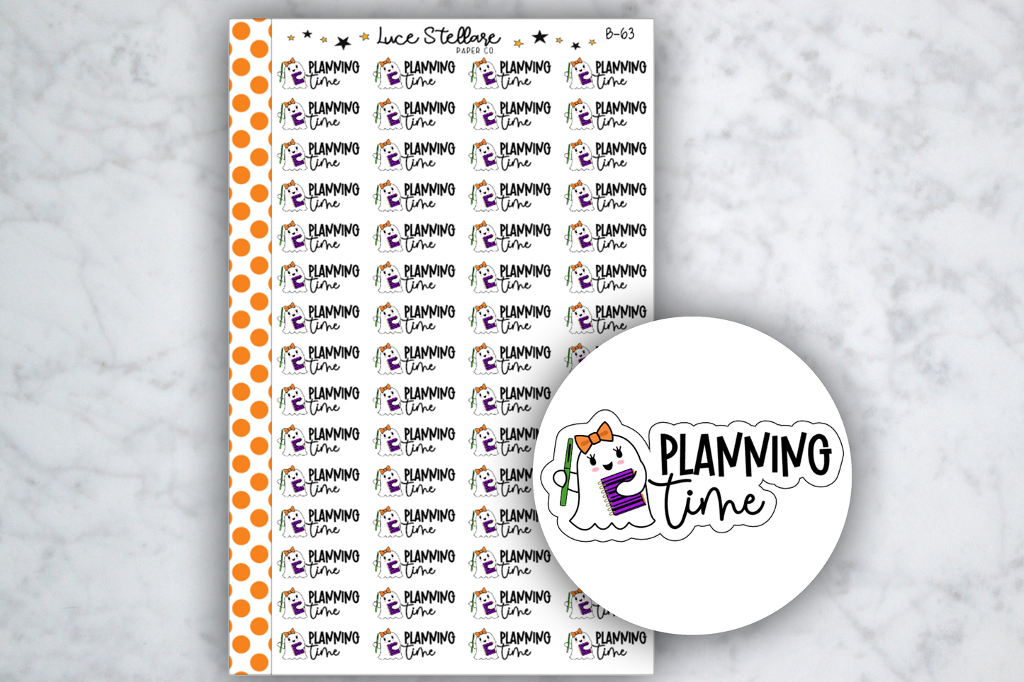 Planning Time Reminder Stickers / B-63