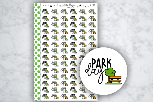 Park Day Planner Stickers / B-705