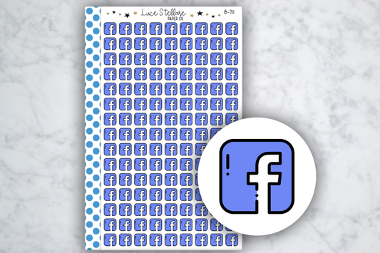 Facebook Icon Stickers / B-711