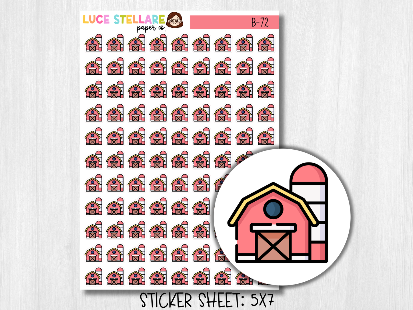 Barn Planner Stickers / B-72