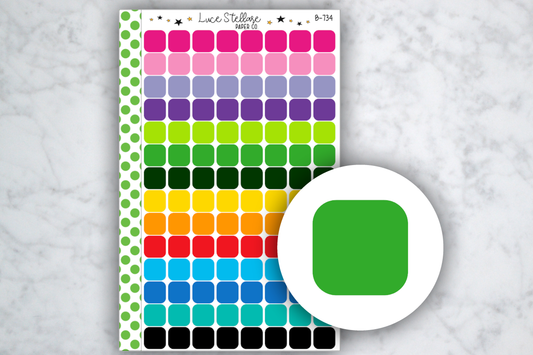 Square Icon Stickers / B-734
