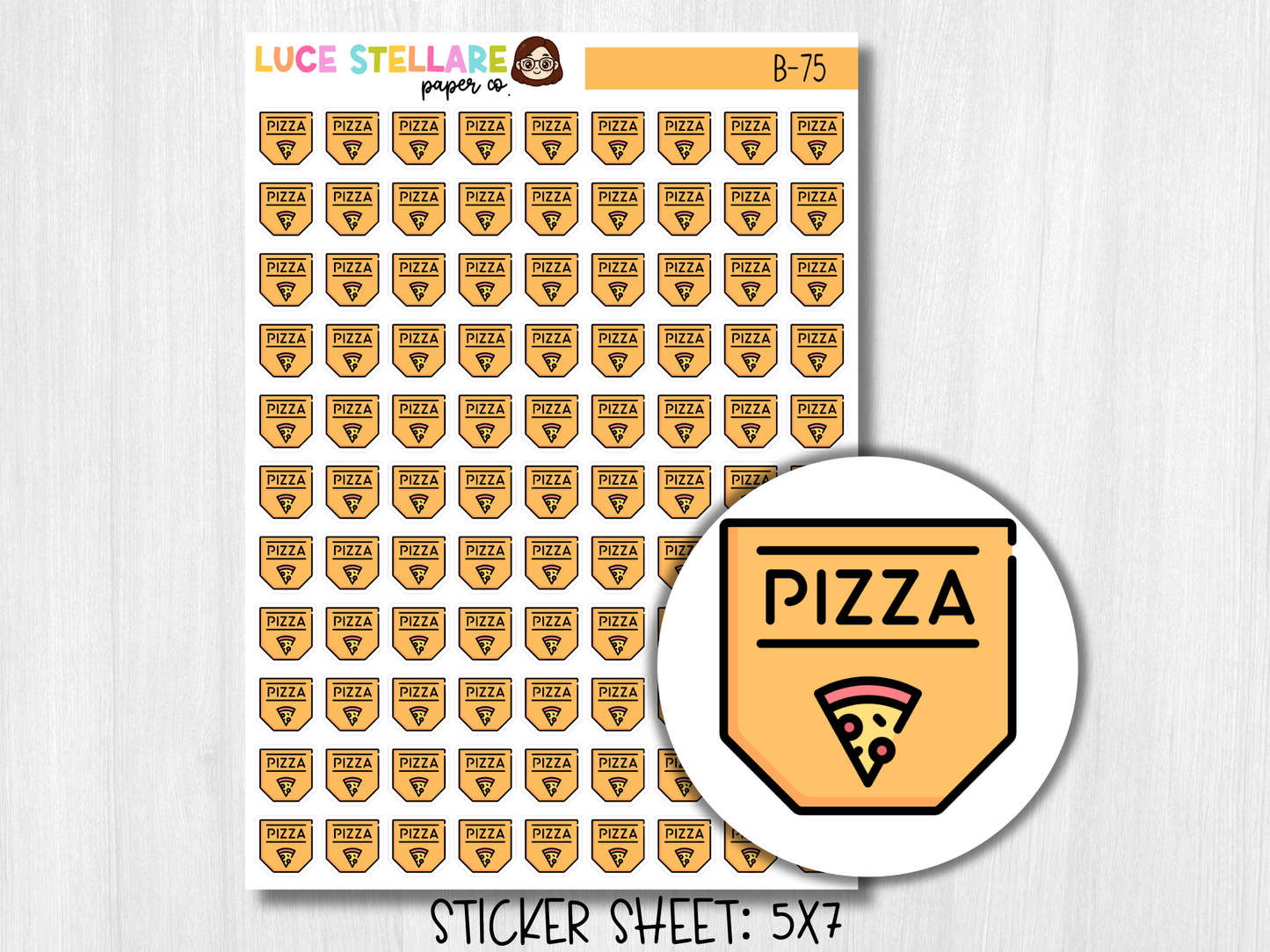 Pizza Planner Stickers / B-75