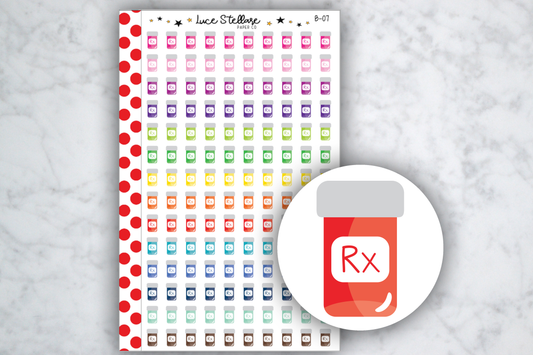 Medication Planner Stickers / B-07