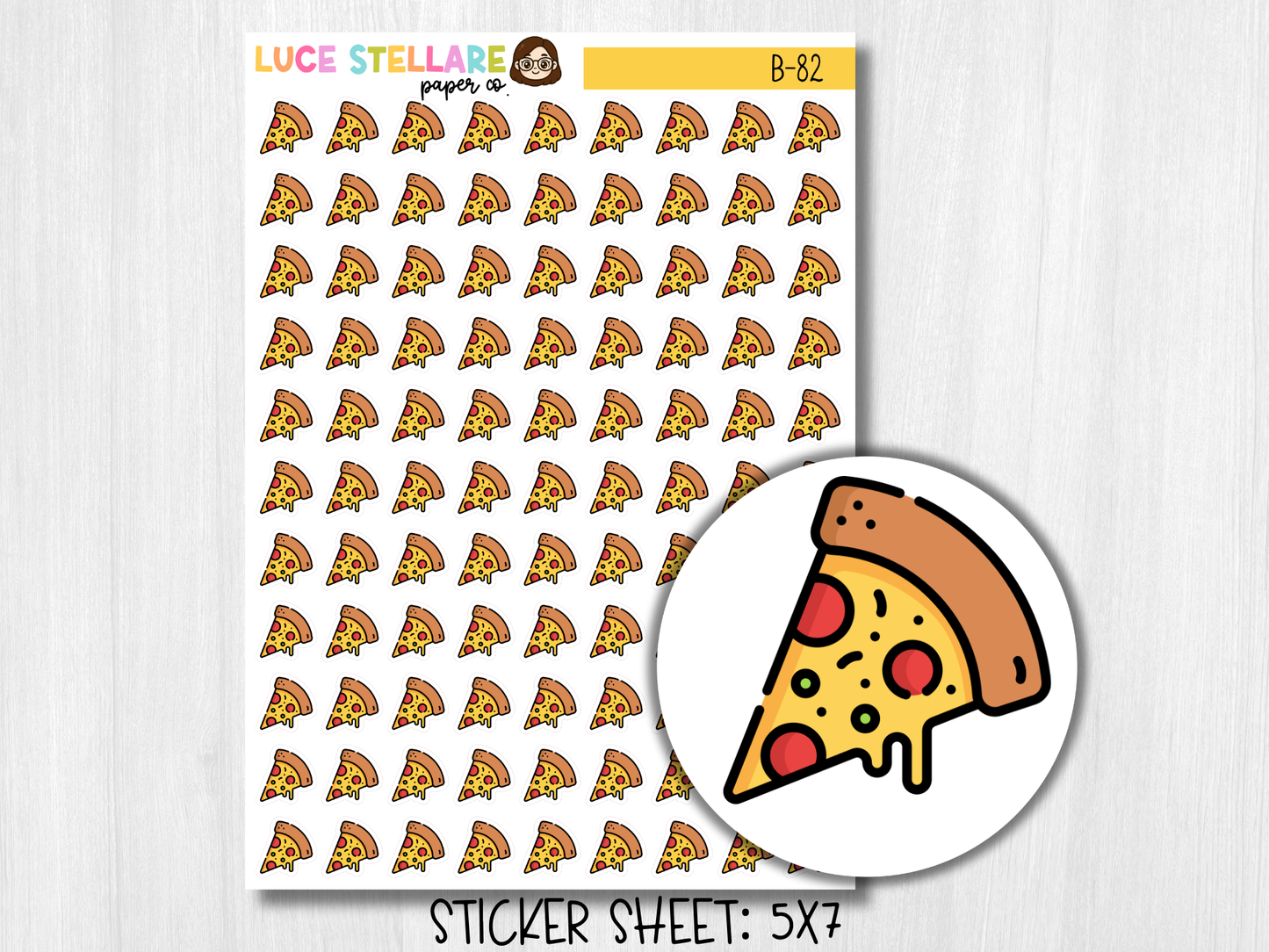 Pizza Planner Stickers / B-82