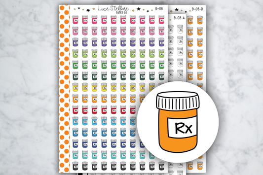 Medication Planner Stickers / B-08