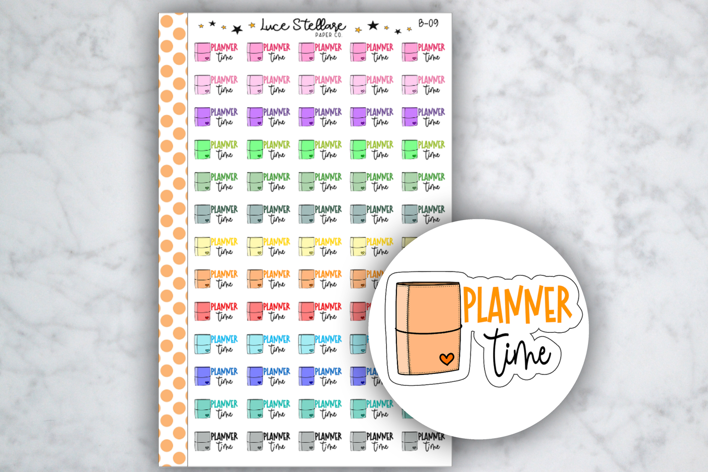 Planning Time Planner Stickers / B-09