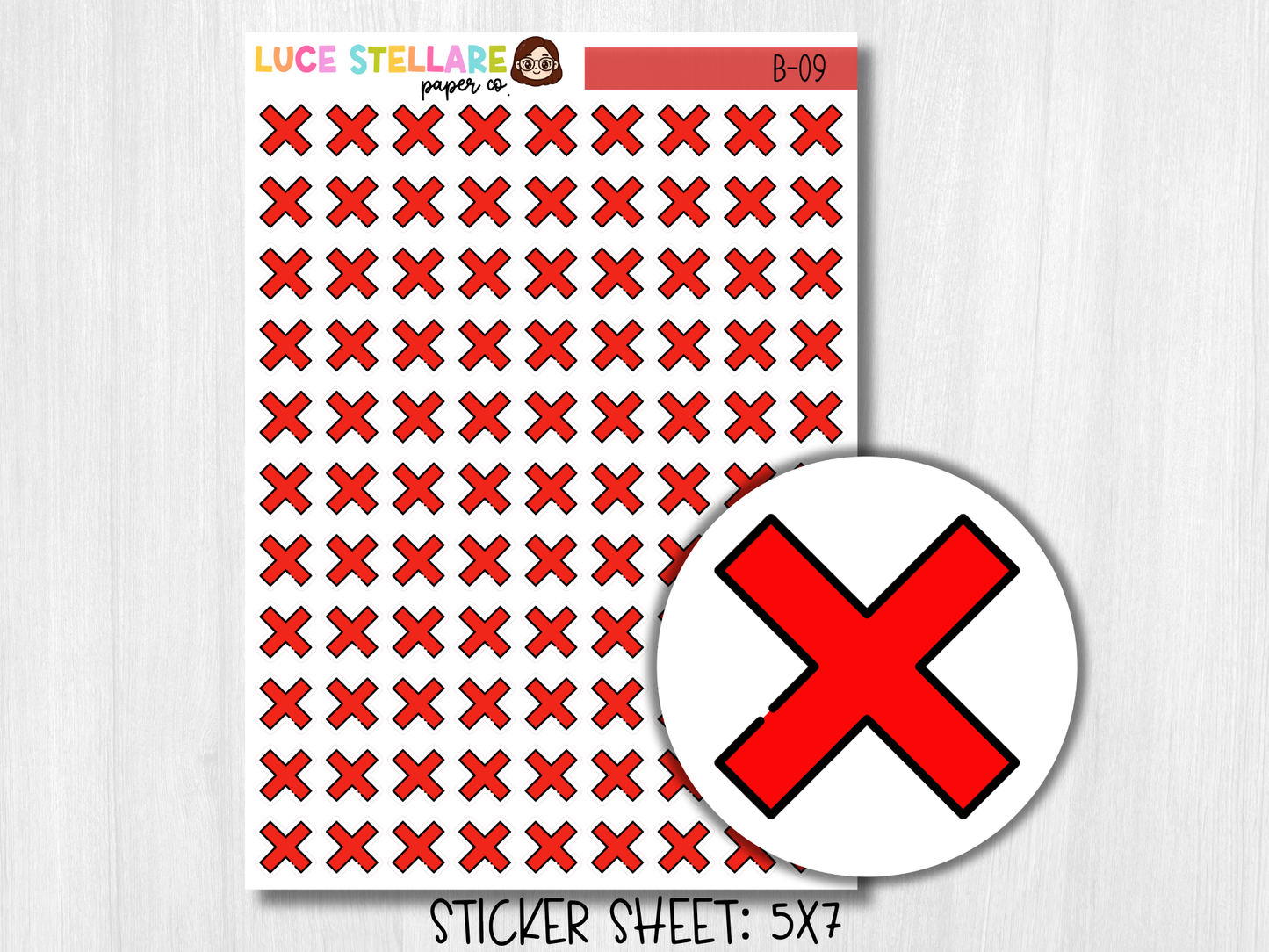 Cancelled Icon Stickers / B-09