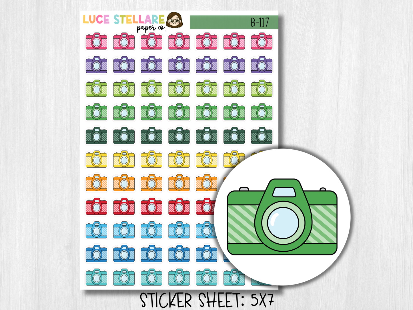 Camera Planner Stickers / B-117