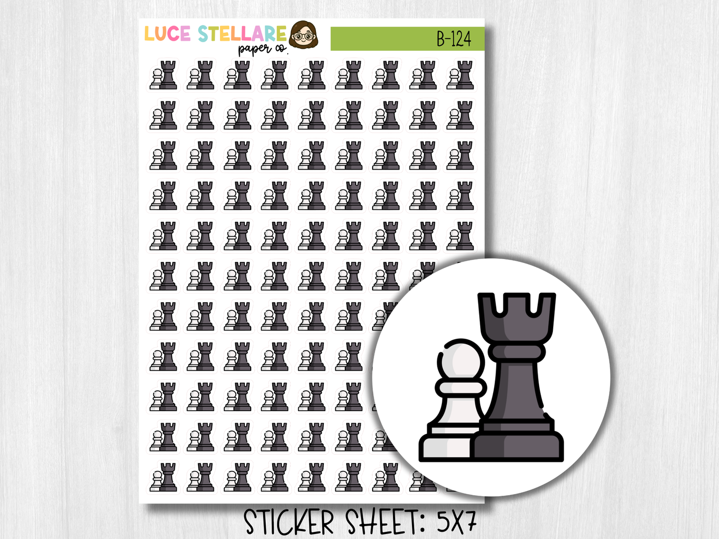 Chess Planner Stickers / B-124