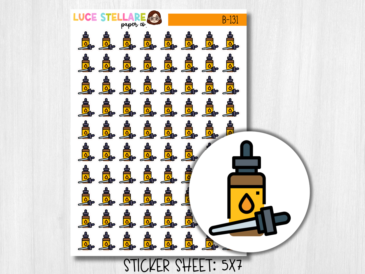 Face Serum Planner Stickers / B-131