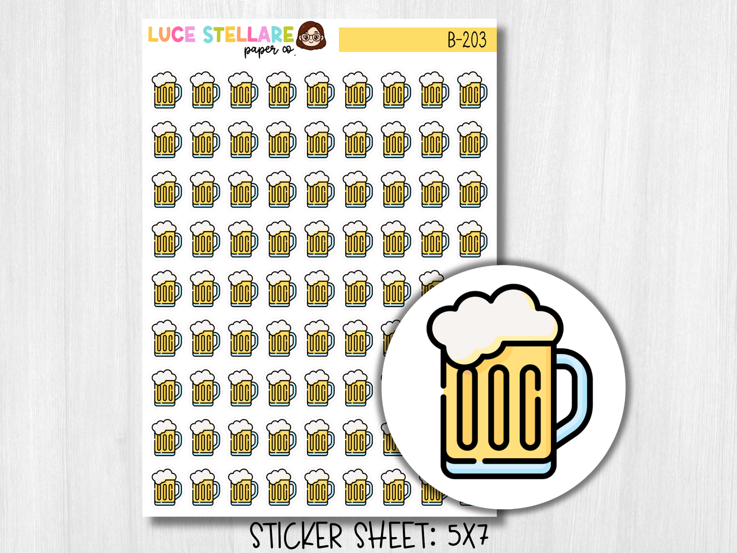 Beer Planner Stickers / B-203