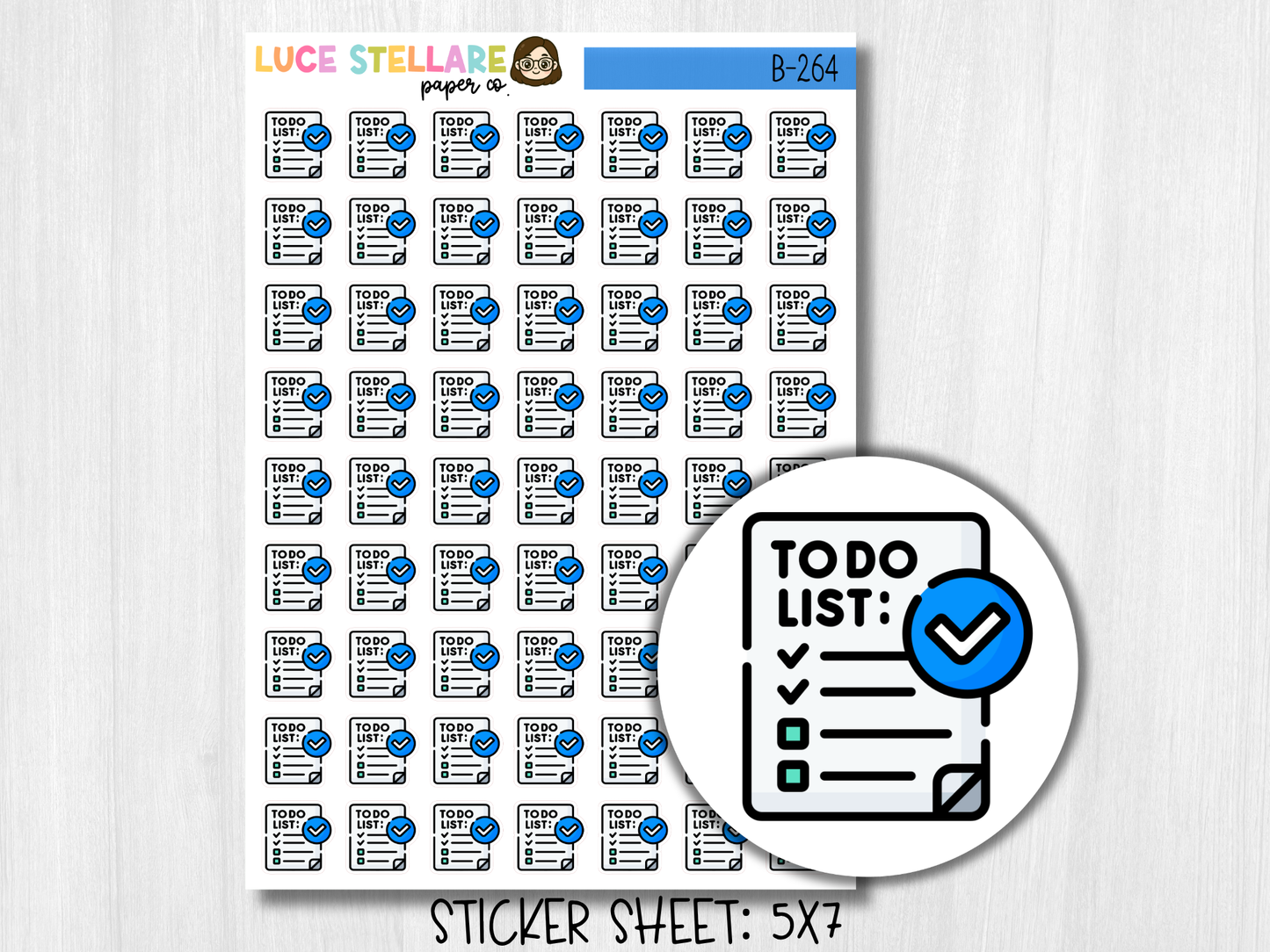 To Do List Planner Stickers / B-264