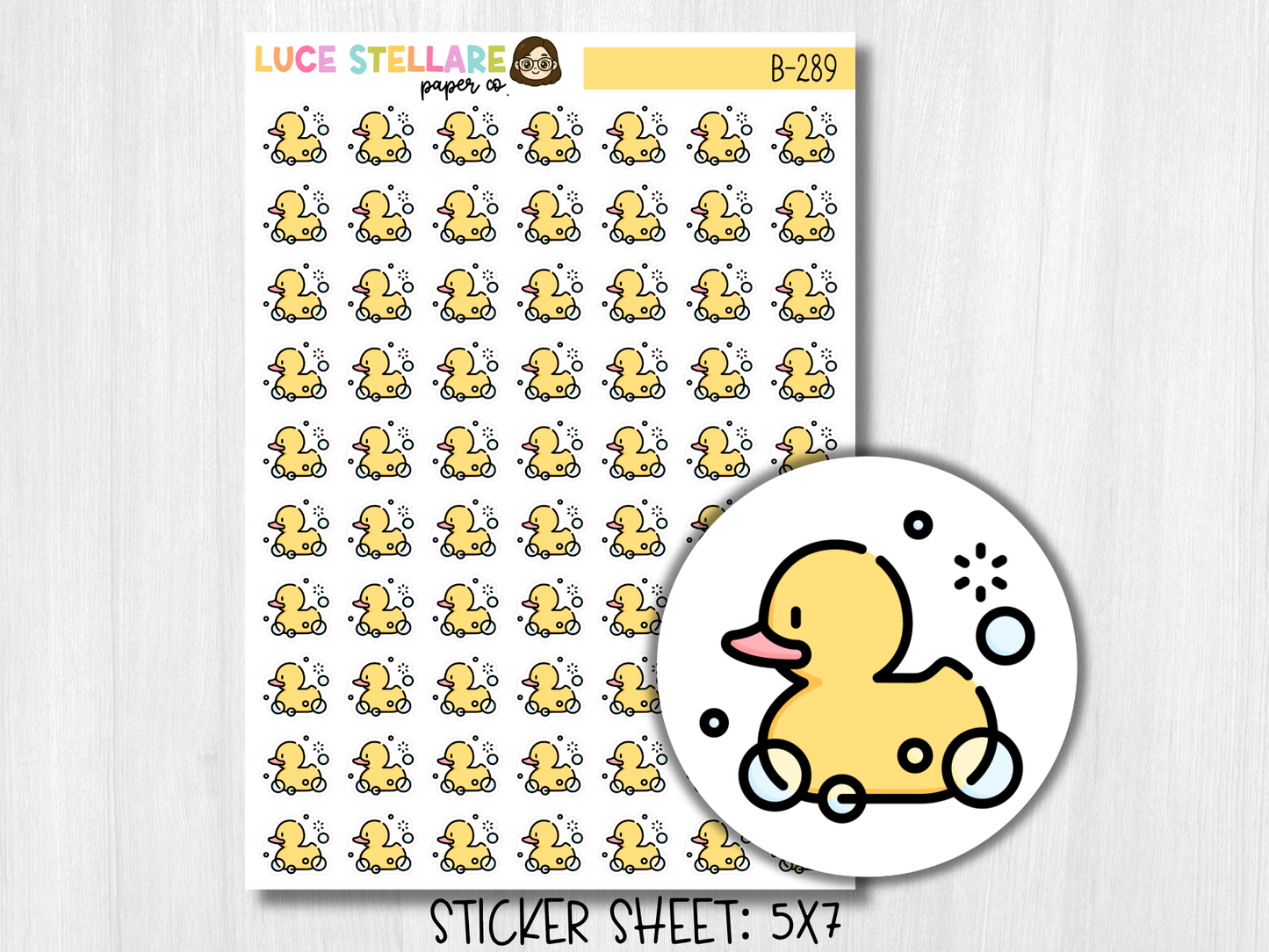 Rubber Duck Planner Stickers / B-289