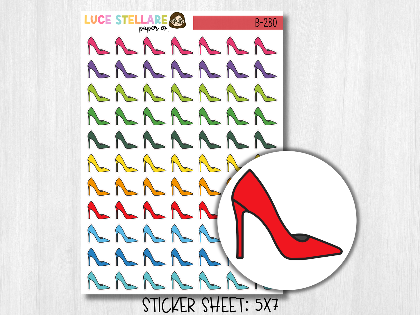 High Heels Planner Stickers / B-280