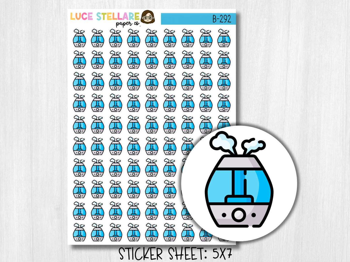 Humidifier Planner Stickers / B-292