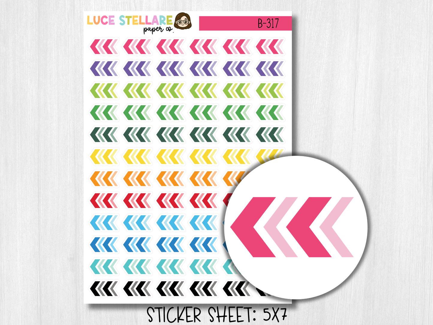 Arrow Planner Stickers / B-317