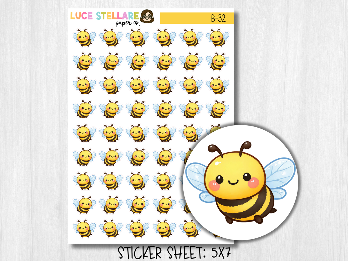 Bumble Bee Planner Stickers / B-32