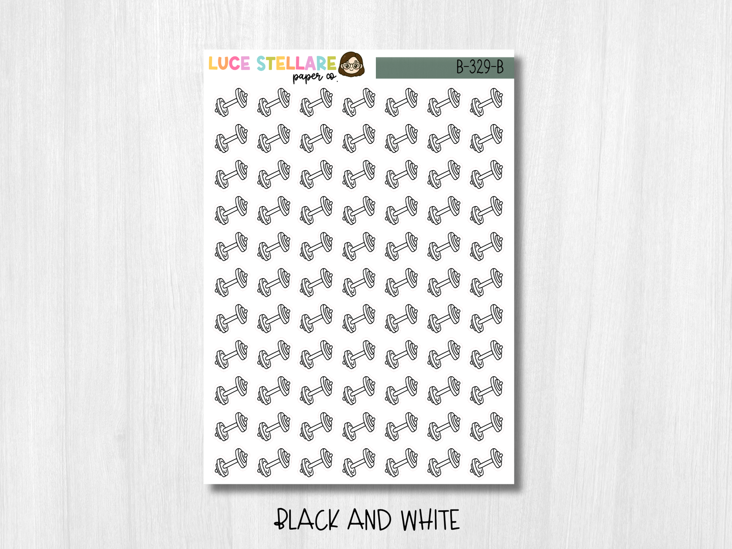 Dumbbells Planner Stickers /B-329