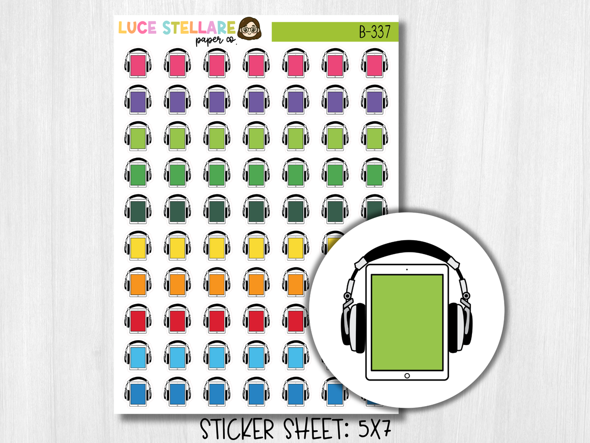 Audiobook Icon Planner Stickers / B-337