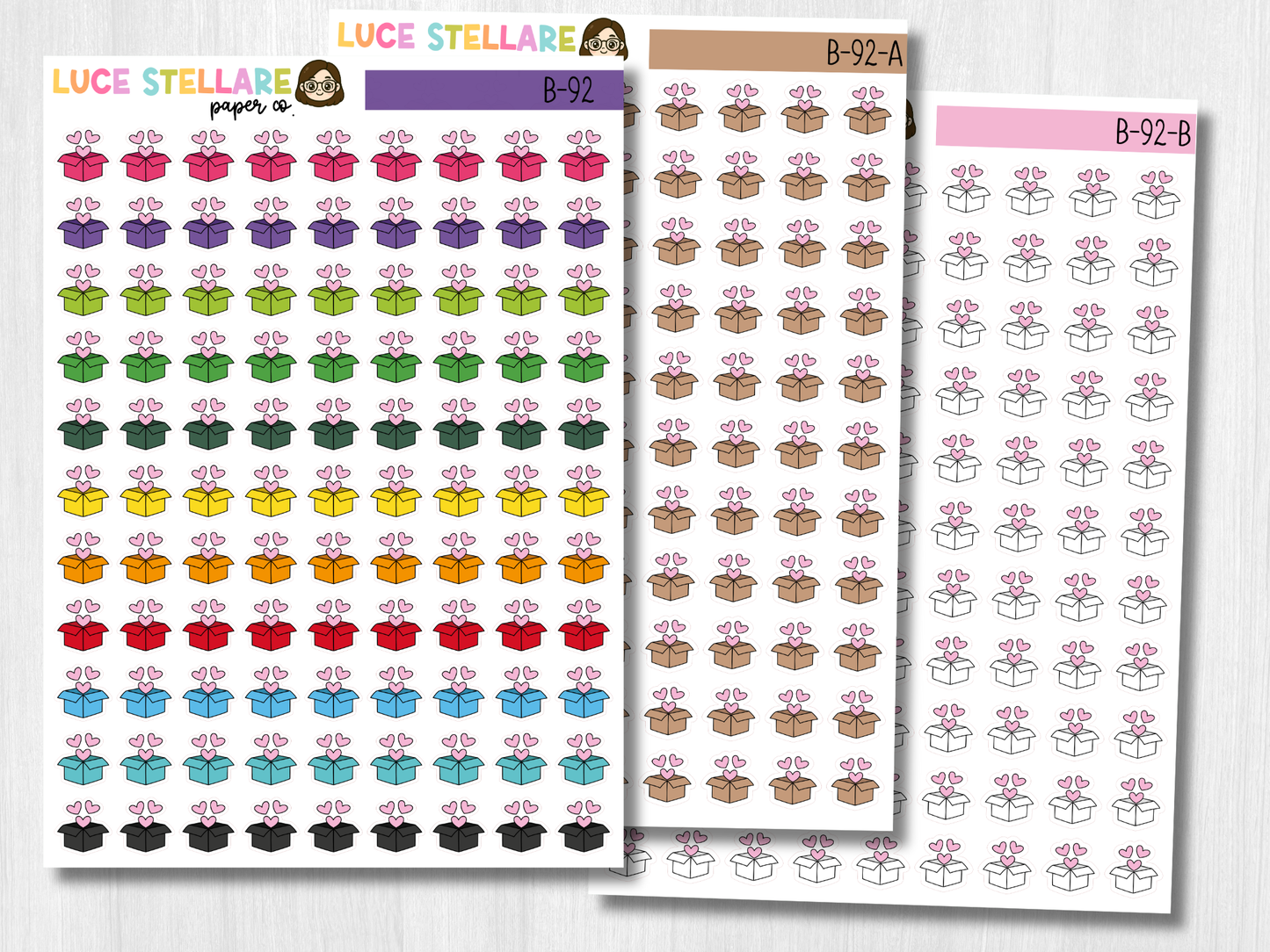 Happy Mail Planner Stickers / Order Tracker Stickers / B-92