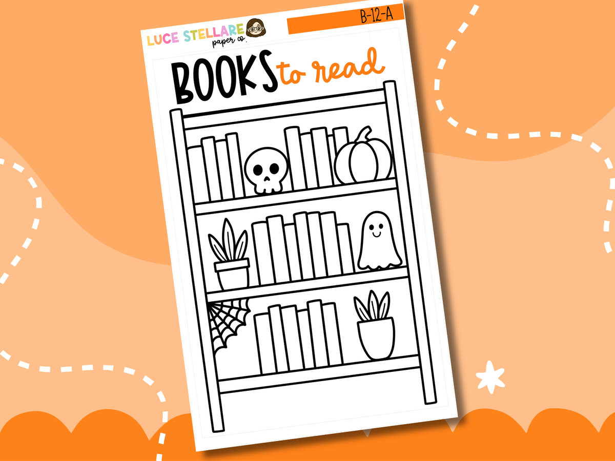 Books To Read Planner Stickers / BK-12