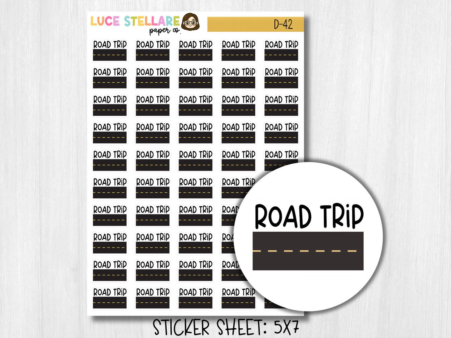 Road Trip Planner Stickers / D-42
