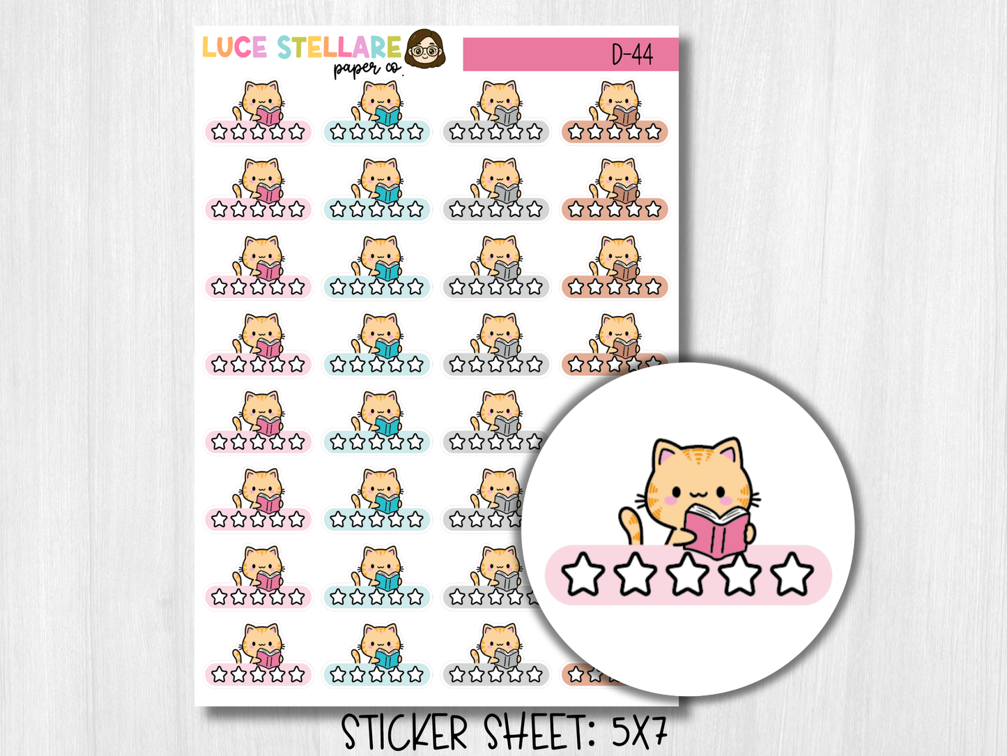 Book Review Planner Stickers / D-44