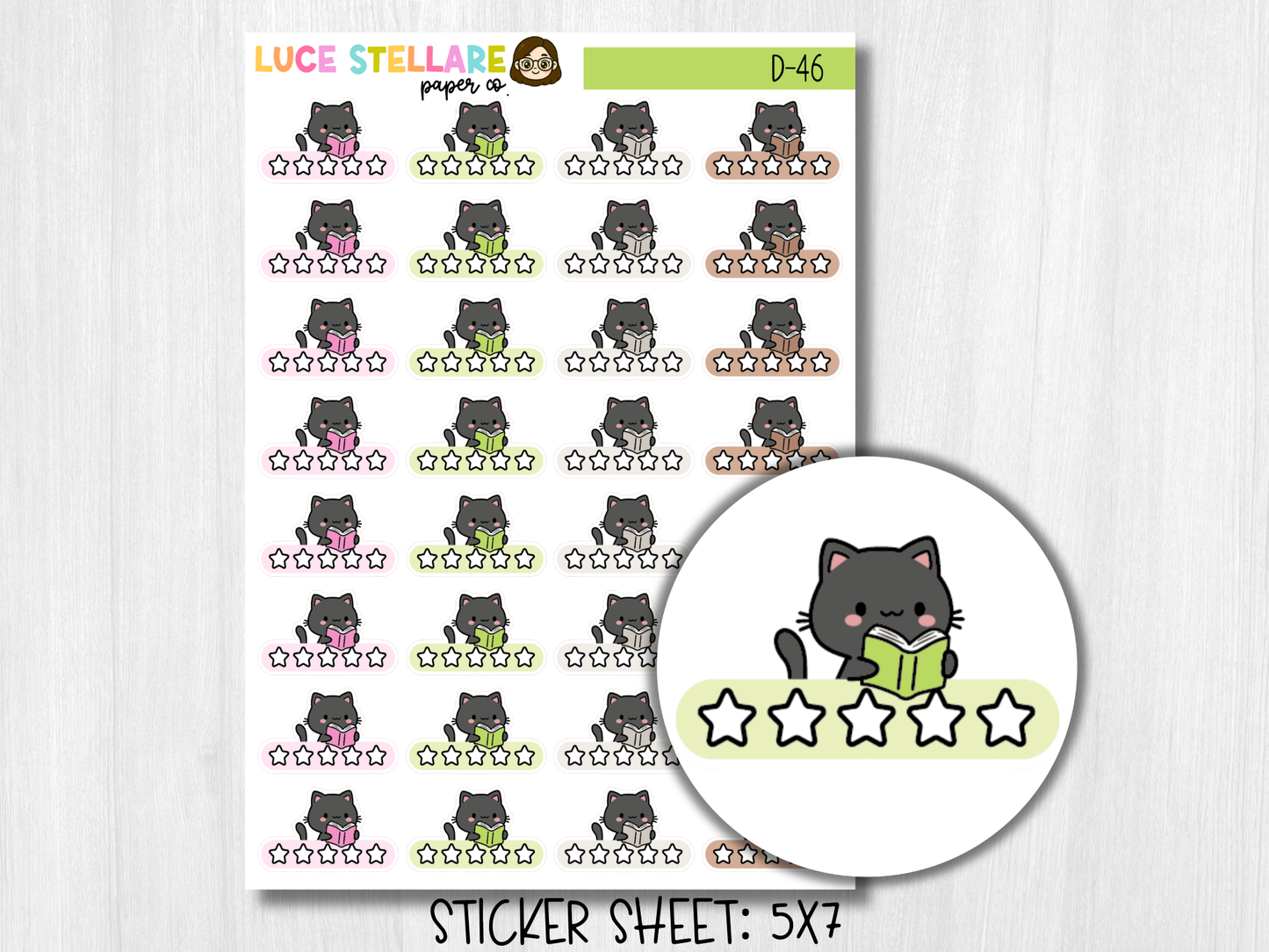 Book Review Planner Stickers / D-46
