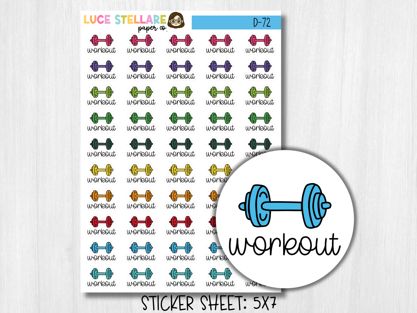 Workout Planner Stickers /D-71