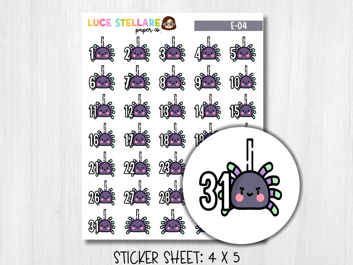 Spider Cover Stickers / E-04