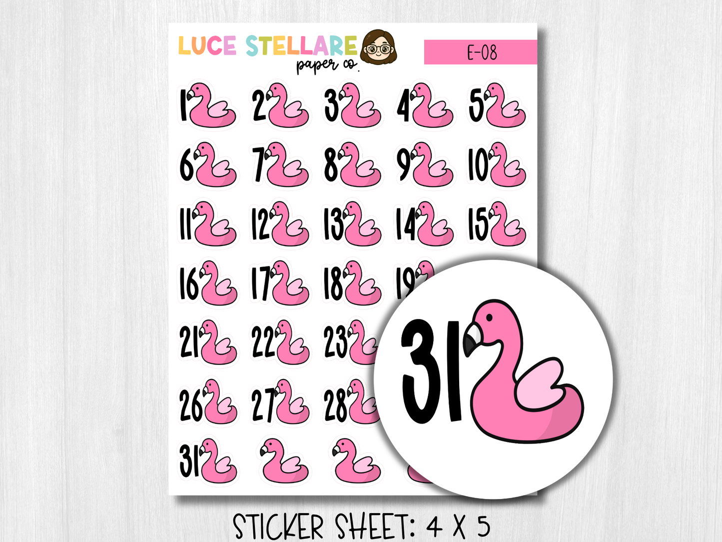 Summer Date Covers Planner Stickers / E-08