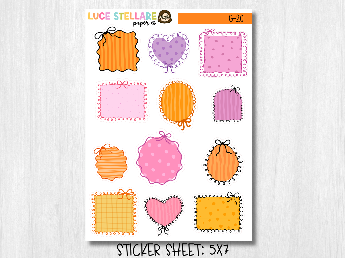 Halloween Deco Boxes Planner Stickers / G-20