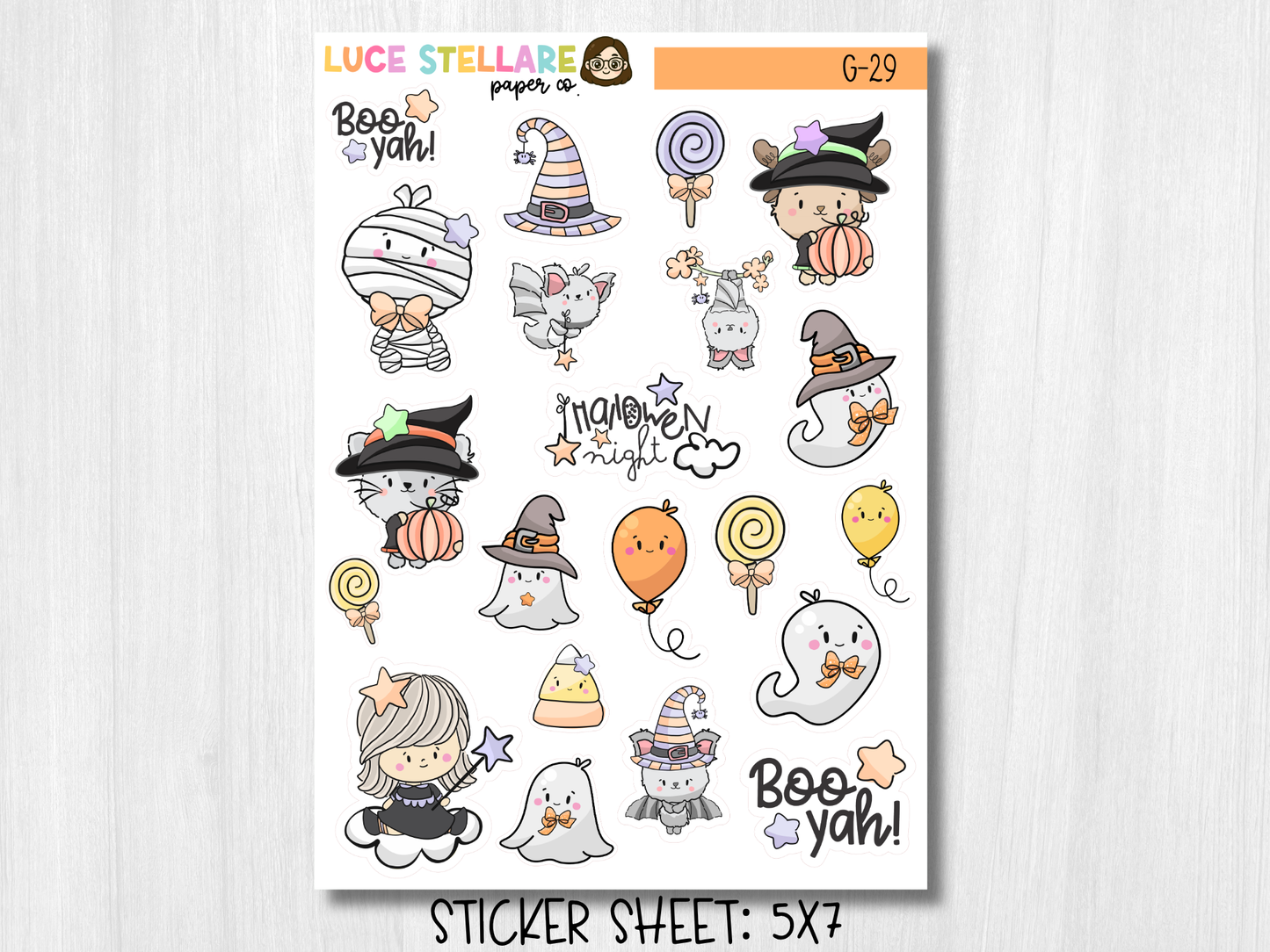Halloween Deco Planner Stickers / G-29