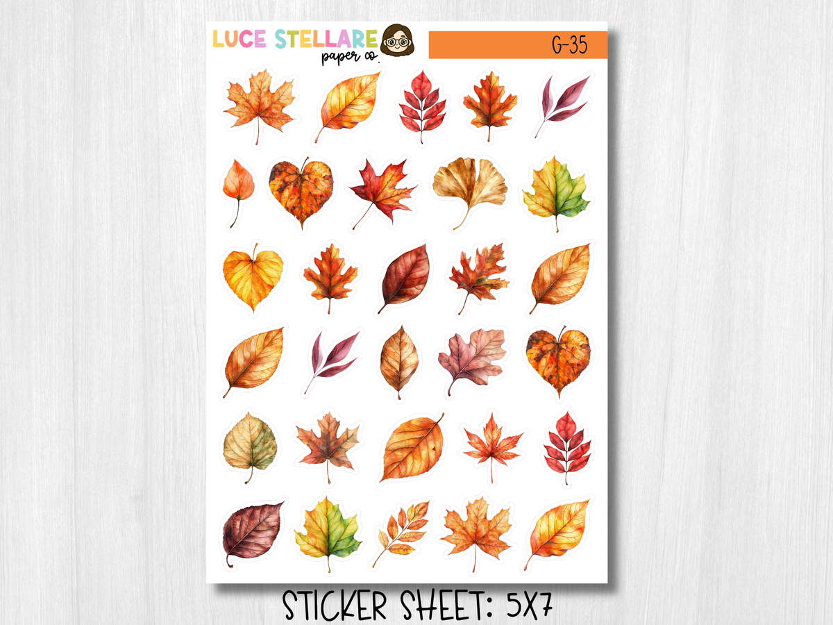 Fall Deco Planner Stickers / G-35