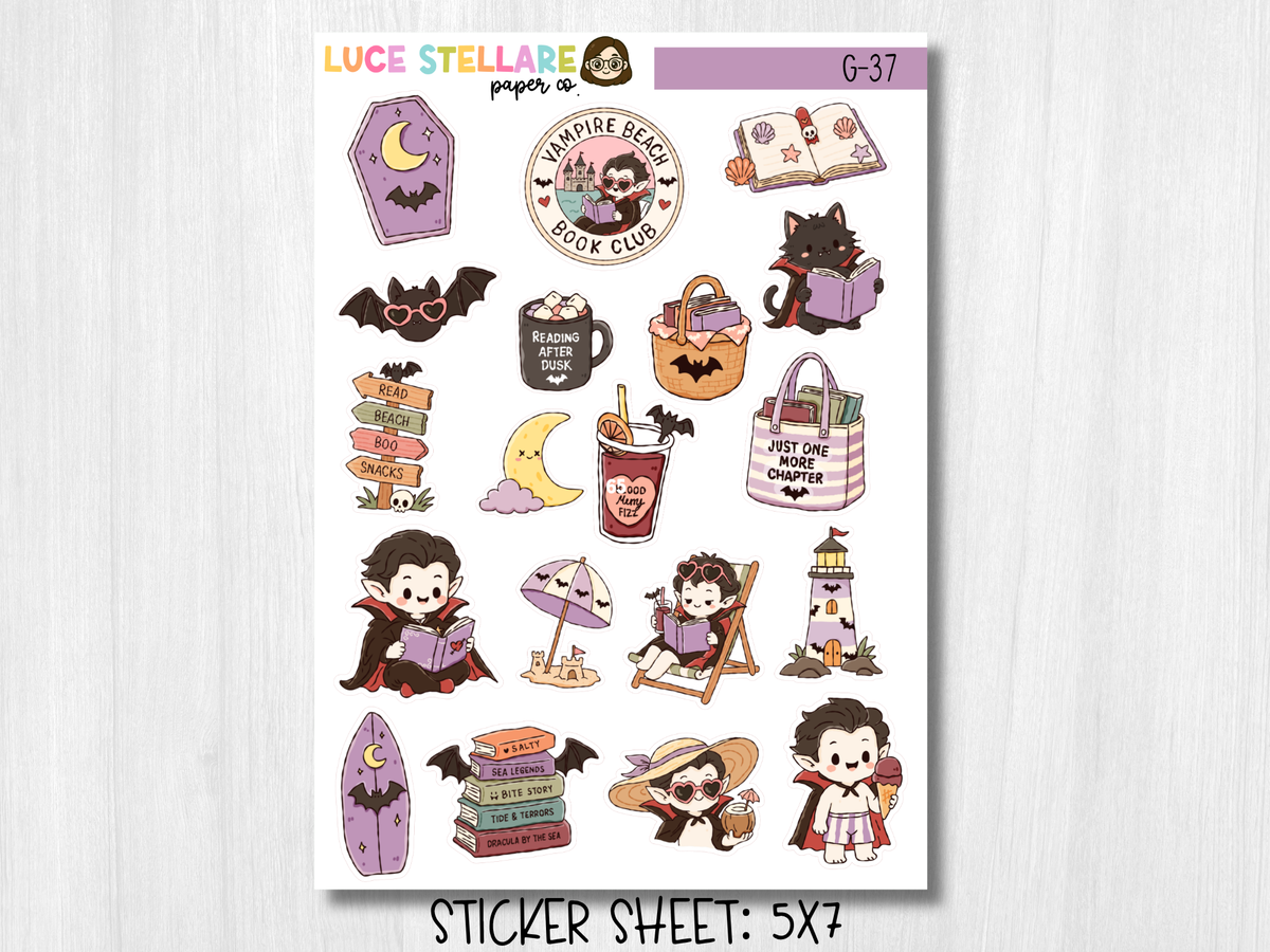 Bookish Deco Planner Stickers / G-37