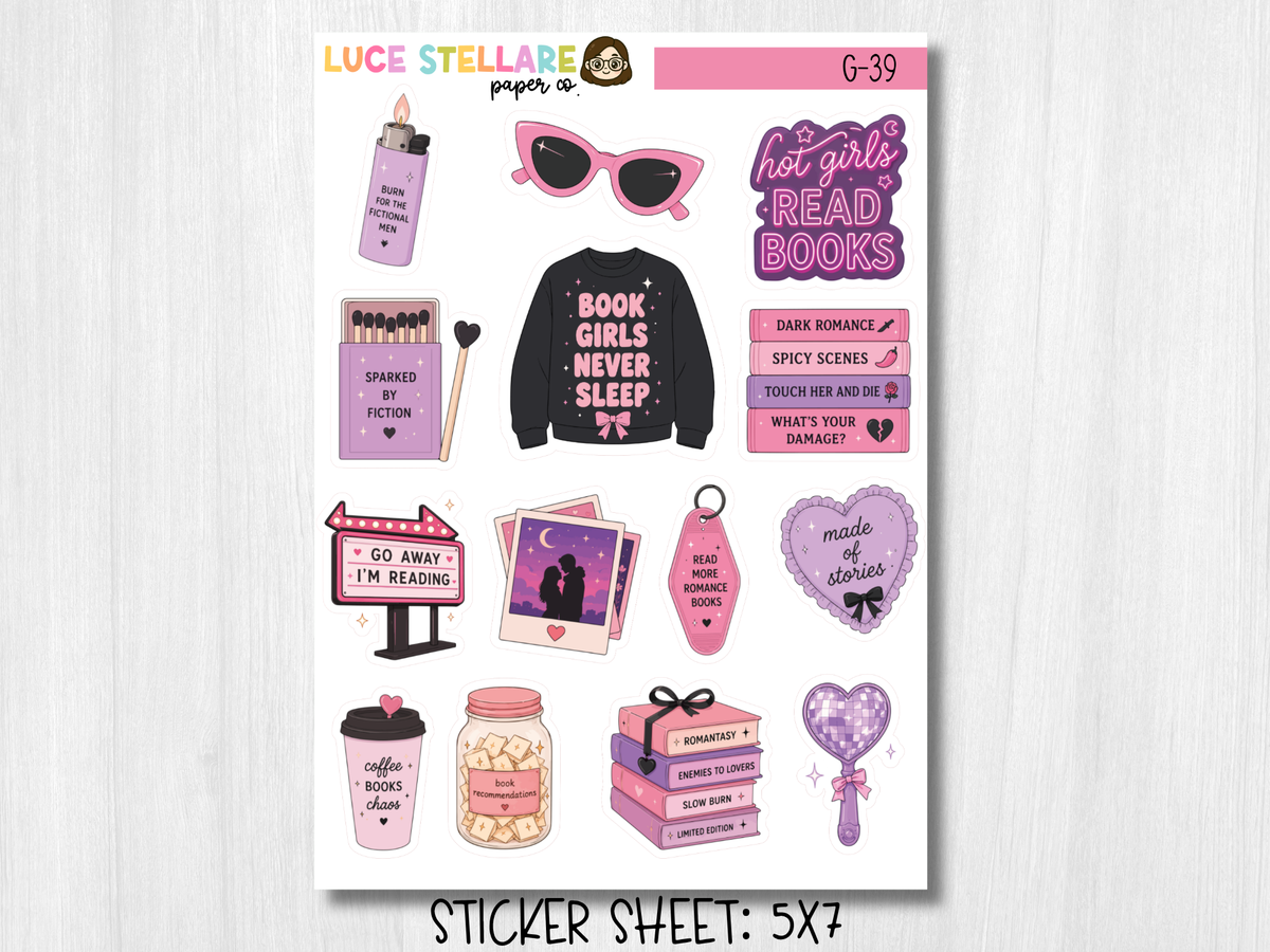 Spicy Romance Deco Planner Stickers / G-39