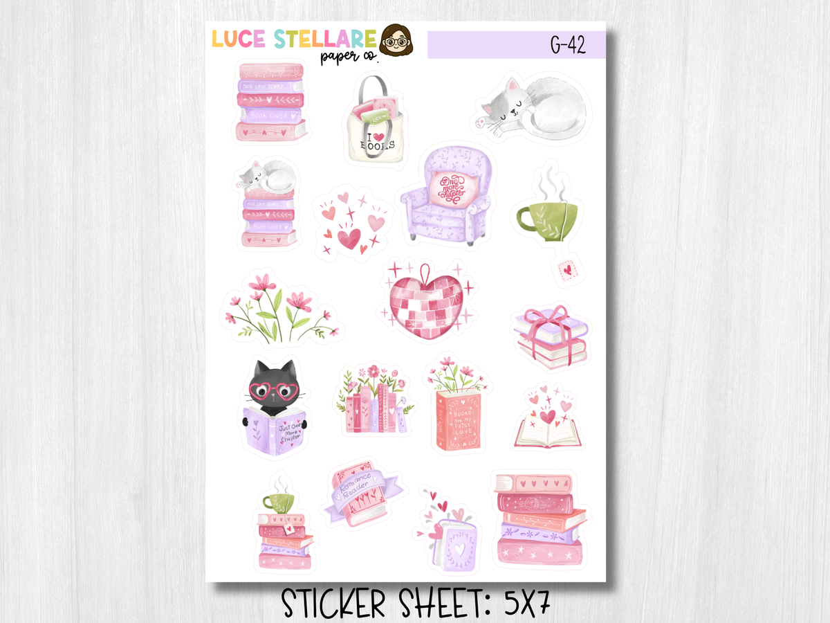 Bookish Deco Planner Stickers / G-42