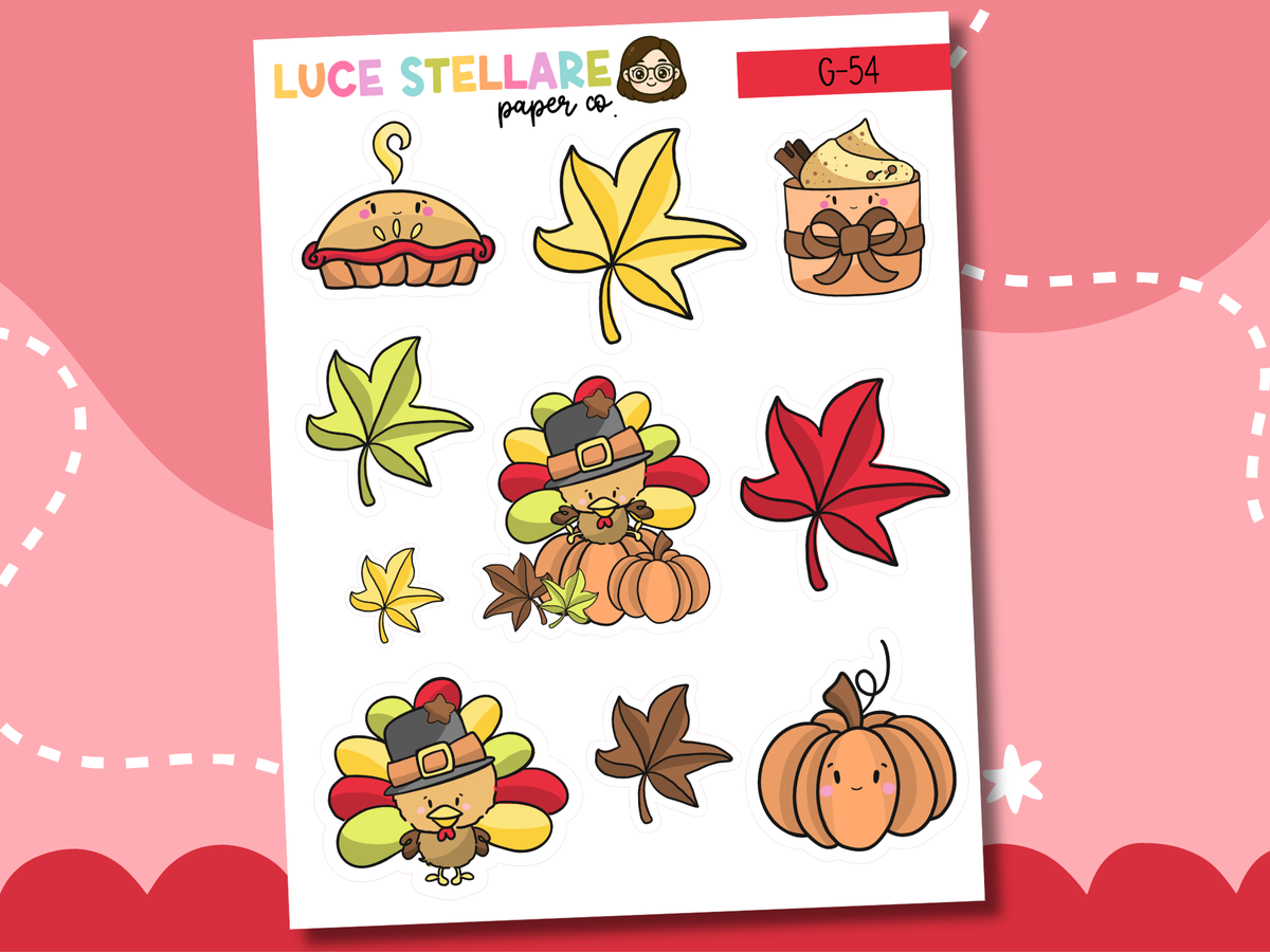 Fall Deco Planner Stickers / G-54
