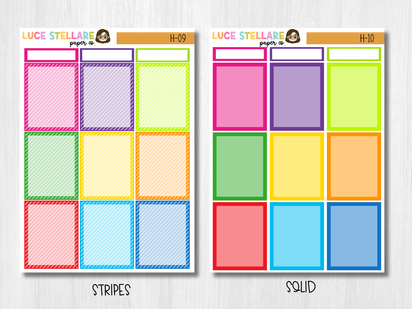 Deco Full Boxes Stickers / H-09